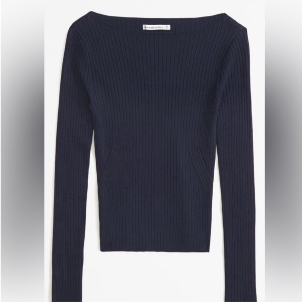 Slash Ribbed Long Sleeve